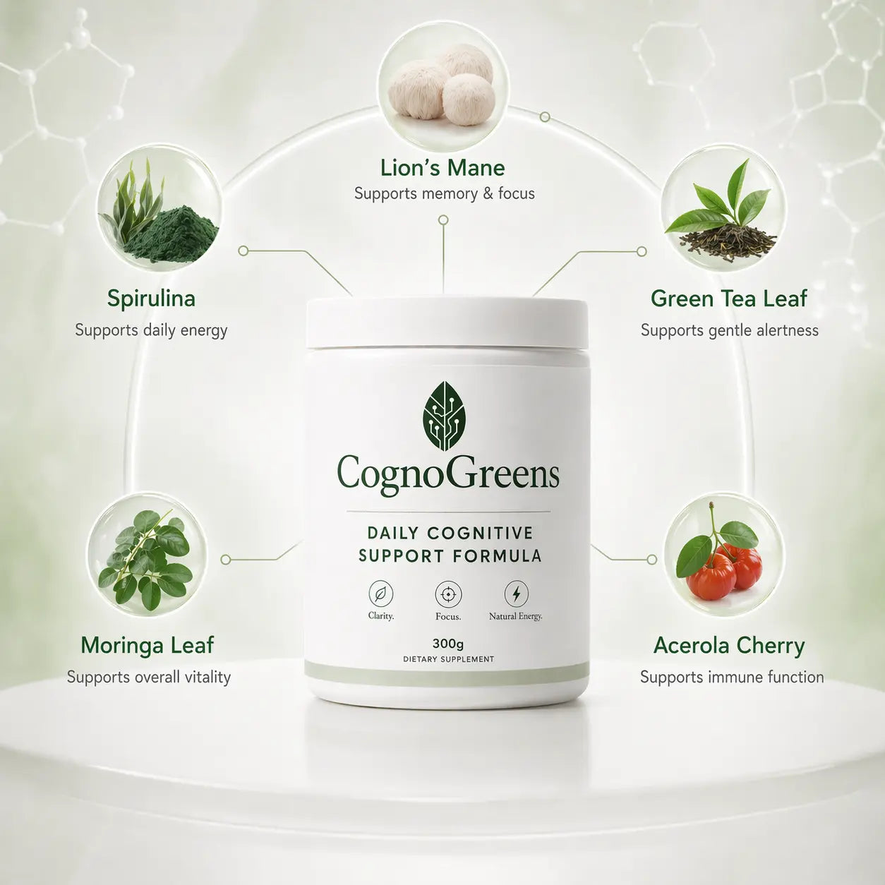 CognoGreens – DAILY COGNITIVE SUPPORT FORMULA