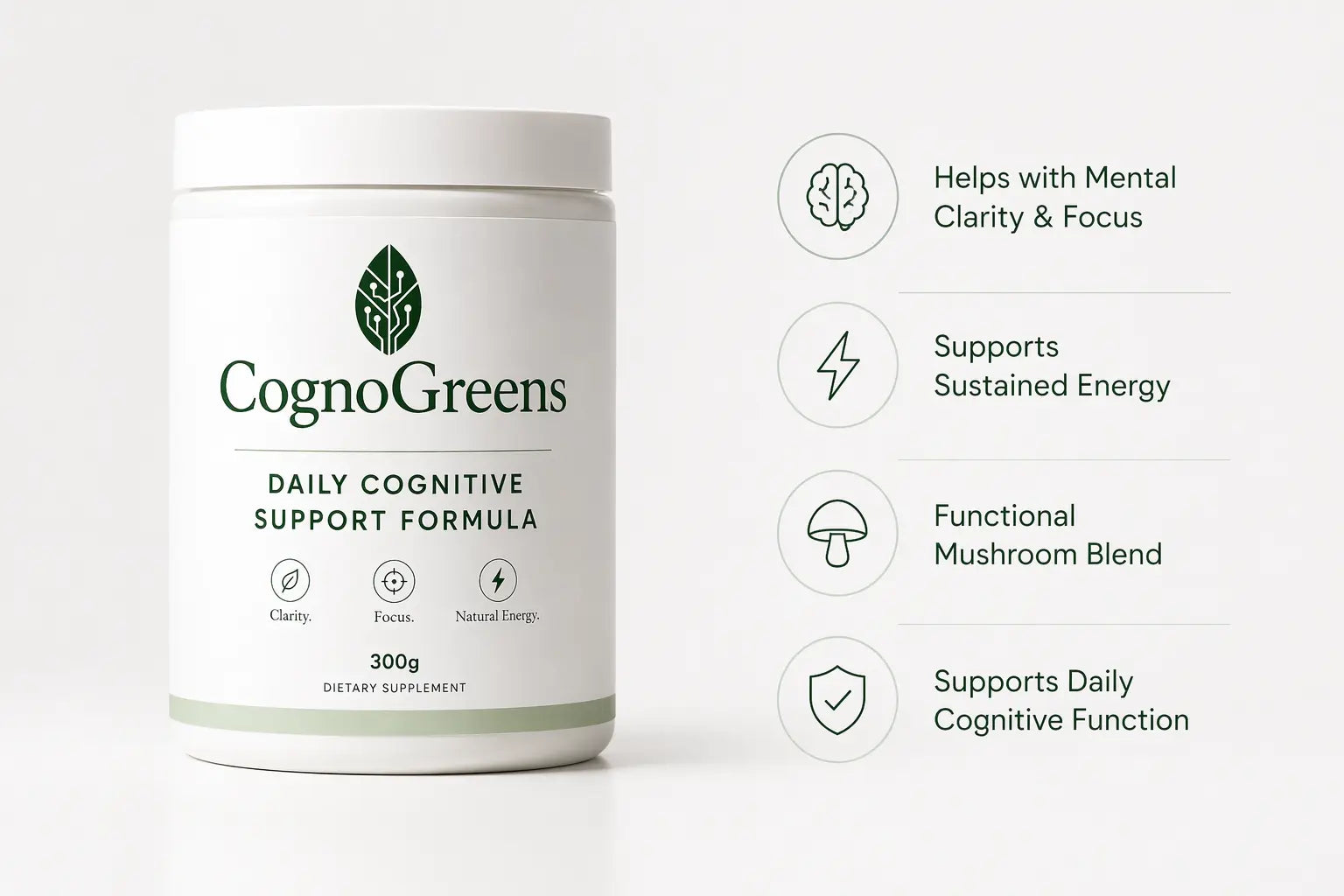 CognoGreens – DAILY COGNITIVE SUPPORT FORMULA